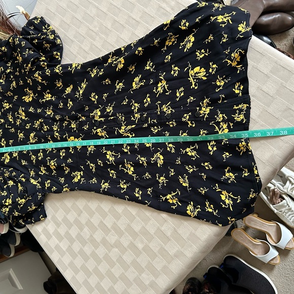 GANNI Printed Crepe Long Sleeve Shirtdress - Picture 12 of 16